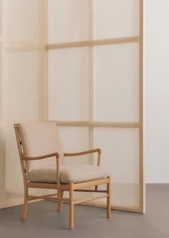 Carl Hansen & Søn OW149 Colonial lænestol, eg olie, Terra-læder af Ole Wanscher><noscript><img width=