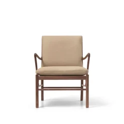 Carl Hansen & Søn OW149 Colonial lænestol, valnød olie, Terra-læder af Ole Wanscher><noscript><img width=