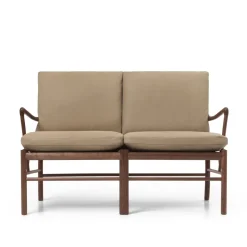 Carl Hansen & Søn OW149-2 Colonial sofa eg olie, Terra-læder af Ole Wanscher><noscript><img width=
