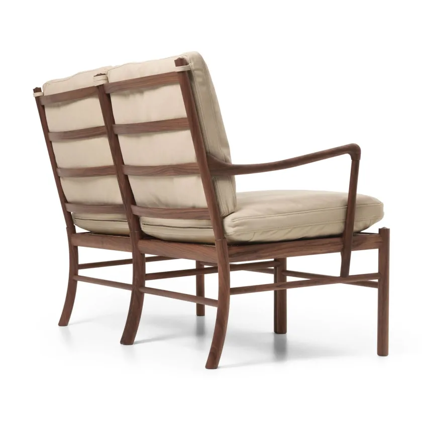 Carl Hansen & Søn OW149-2 Colonial sofa eg olie, Terra-læder af Ole Wanscher> Sofaer