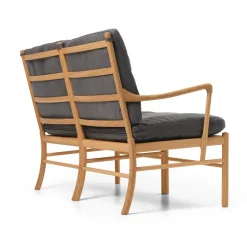 Carl Hansen & Søn OW149-2 Colonial sofa eg olie, Terra-læder af Ole Wanscher><noscript><img width=