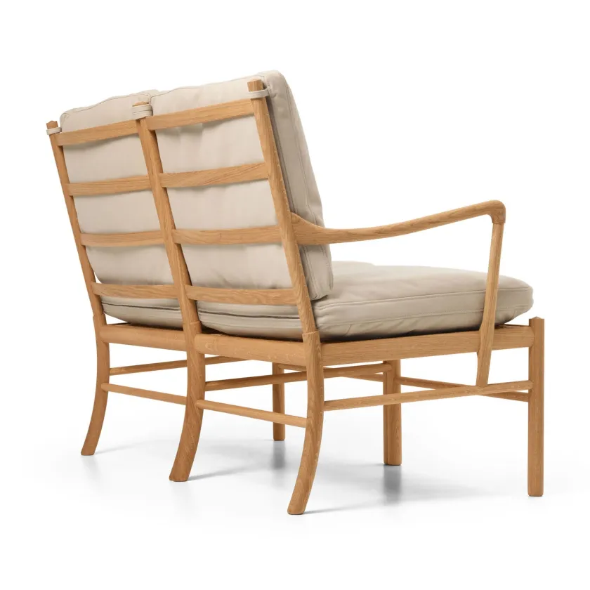 Carl Hansen & Søn OW149-2 Colonial sofa valnød olie, Terra-læder af Ole Wanscher> Sofaer