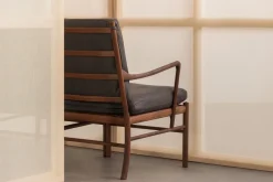 Carl Hansen & Søn OW149-2 Colonial sofa valnød olie, Terra-læder af Ole Wanscher><noscript><img width=