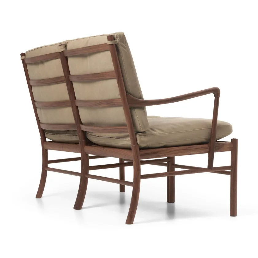 Carl Hansen & Søn OW149-2 Colonial sofa valnød olie, Terra-læder af Ole Wanscher> Sofaer