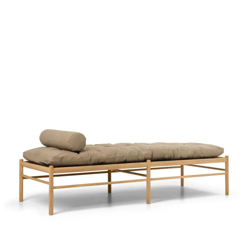 Carl Hansen & Søn OW150 daybed eg olie, Terra-læder af Ole Wanscher> Daybeds|Sofaer