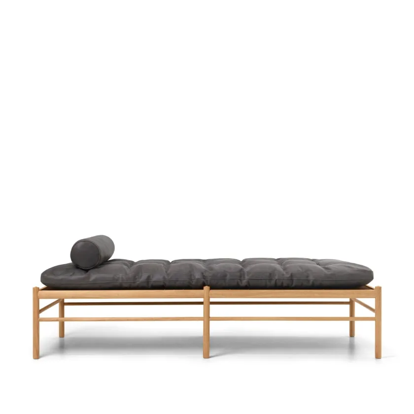 Carl Hansen & Søn OW150 daybed eg olie, Terra-læder af Ole Wanscher> Daybeds|Sofaer