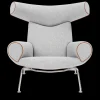 Fredericia Furniture OX Chair - Grå Hallingdal 116 af Hans J. Wegner> Lænestole