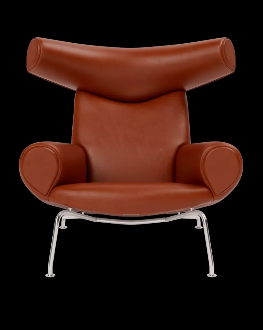 Fredericia Furniture OX Chair - Grå Hallingdal 116 af Hans J. Wegner> Lænestole