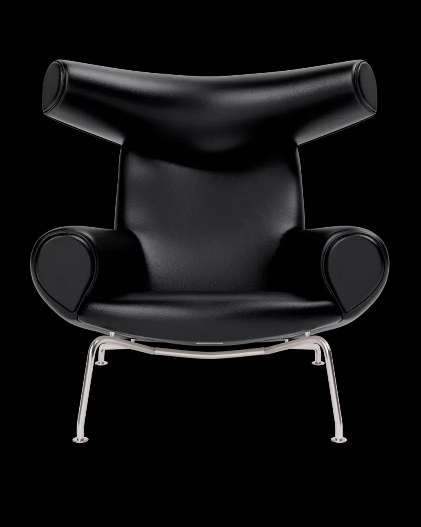 Fredericia Furniture OX Chair - Grå Hallingdal 116 af Hans J. Wegner> Lænestole