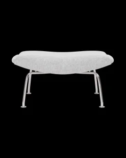 Fredericia Furniture OX Skammel - Primo 88 læder i Sort af Hans J. Wegner><noscript><img width=