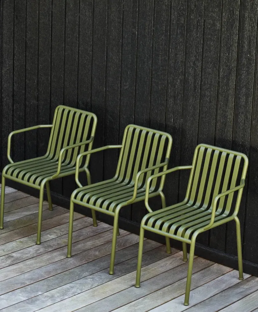 HAY Palissade Armchair, antracit fra> Havestole