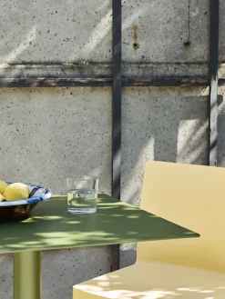 HAY Palissade Cone Table, 65x65/olive fra> Haveborde