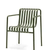 HAY Palissade Dining Armchair, olive fra> Havestole