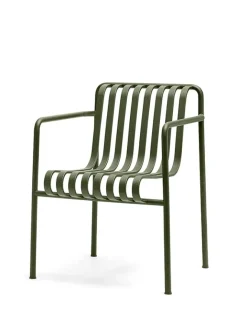 HAY Palissade Dining Armchair, olive fra> Havestole