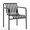 HAY Palissade Dining Armchair, antracit fra> Havestole