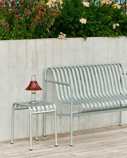 HAY Palissade Dining Bench med armlæn, antracit fra><noscript><img width=