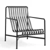 HAY Palissade Lounge Chair High, antracit fra> Udendørs Loungemøbler|Havestole
