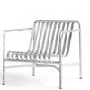 HAY Palissade Lounge Chair Low, hot galvanised fra> Udendørs Loungemøbler|Havestole