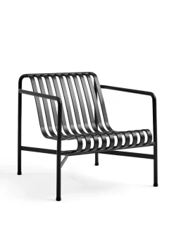 HAY Palissade Lounge Chair Low, hot galvanised fra> Udendørs Loungemøbler|Havestole