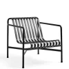 HAY Palissade Lounge Chair Low, antracit fra> Udendørs Loungemøbler|Havestole