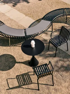 HAY Palissade Park Bench, antracit fra> Havebænke