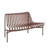 HAY Palissade Park Dining Bench, out, iron red fra> Havebænke