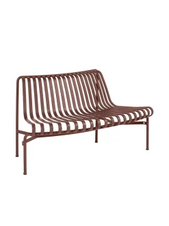 HAY Palissade Park Dining Bench, out, iron red fra> Havebænke