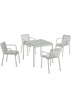 HAY Palissade sæt, 4 armstole og bord i olive fra><noscript><img width=