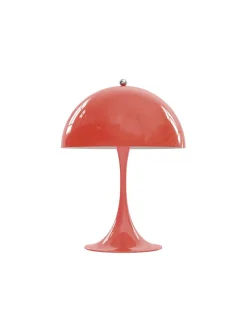 Louis Poulsen Panthella 250 bordlampe, koral af Verner Panton> Spots