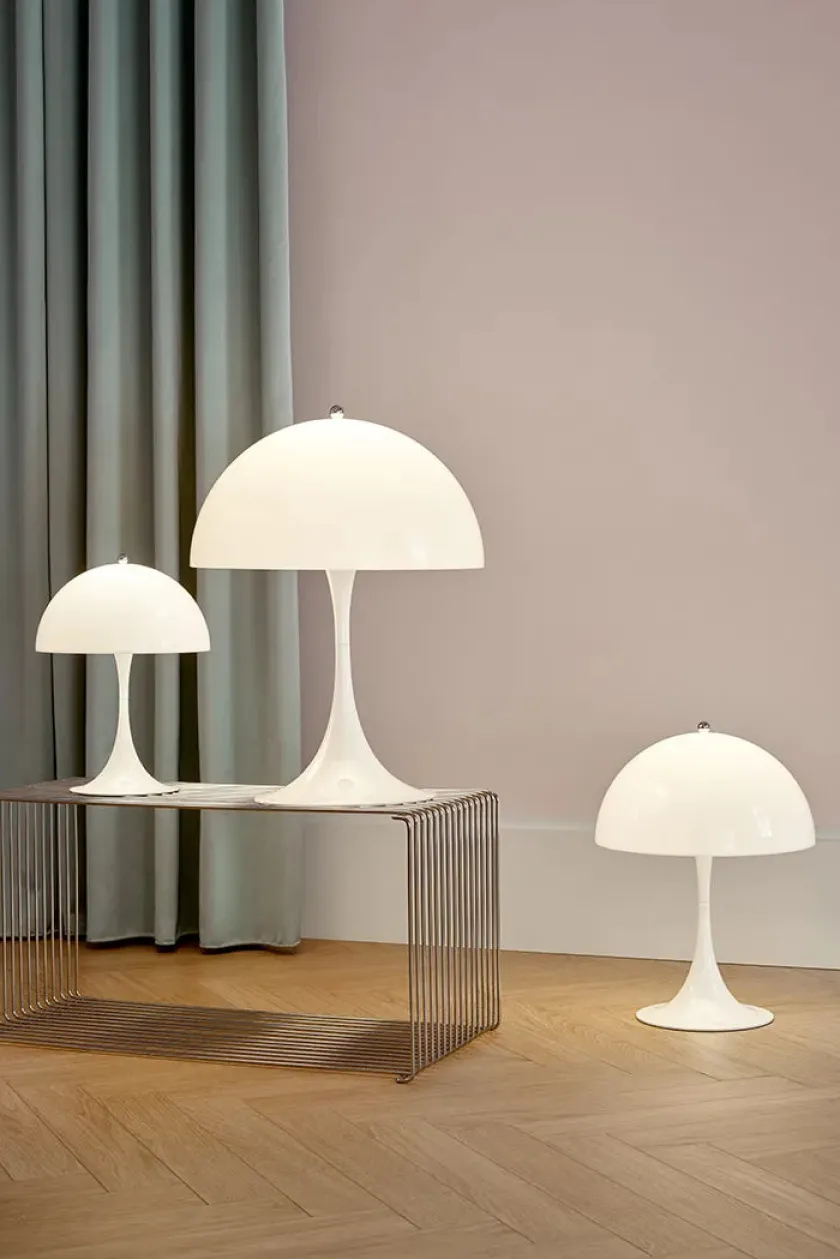 Louis Poulsen Panthella 250 bordlampe, pale blue af Verner Panton> Spots