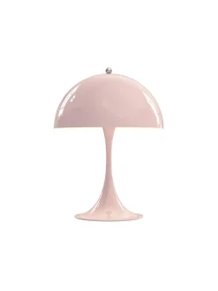 Louis Poulsen Panthella 250 Bordlampe, pale rose opal af Verner Panton><noscript><img width=