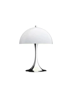Louis Poulsen Panthella 250 Bordlampe, pale rose opal af Verner Panton><noscript><img width=
