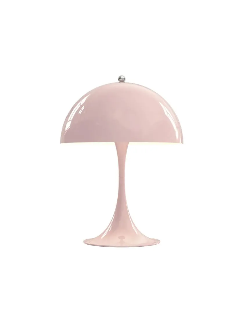 Louis Poulsen Panthella 250 bordlampe, pale rose af Verner Panton> Spots