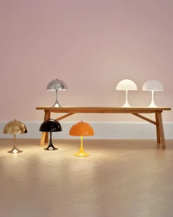 Louis Poulsen Panthella 250 bordlampe, sort af Verner Panton><noscript><img width=