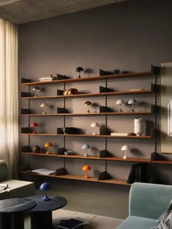 Louis Poulsen Panthella 160 Portable V3, chrome beige af Verner Panton><noscript><img width=