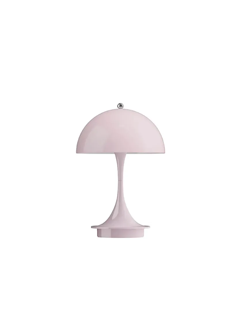 Louis Poulsen Panthella 160 Portable V3, chrome beige af Verner Panton> Gaver Til Hende|Portable Lamper