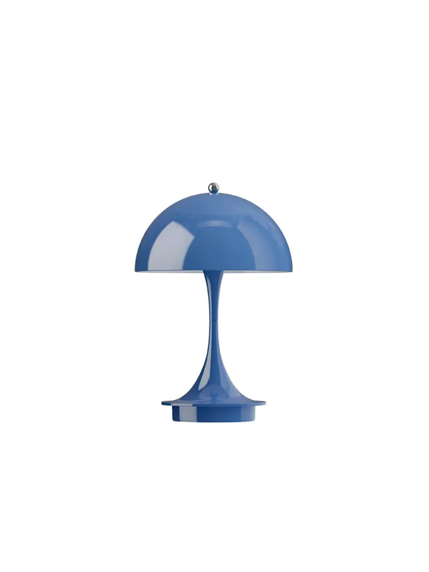 Louis Poulsen Panthella 160 Portable V3, chrome beige af Verner Panton> Gaver Til Hende|Portable Lamper