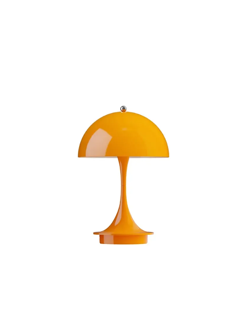 Louis Poulsen Panthella 160 Portable V3, chrome beige af Verner Panton> Gaver Til Hende|Portable Lamper