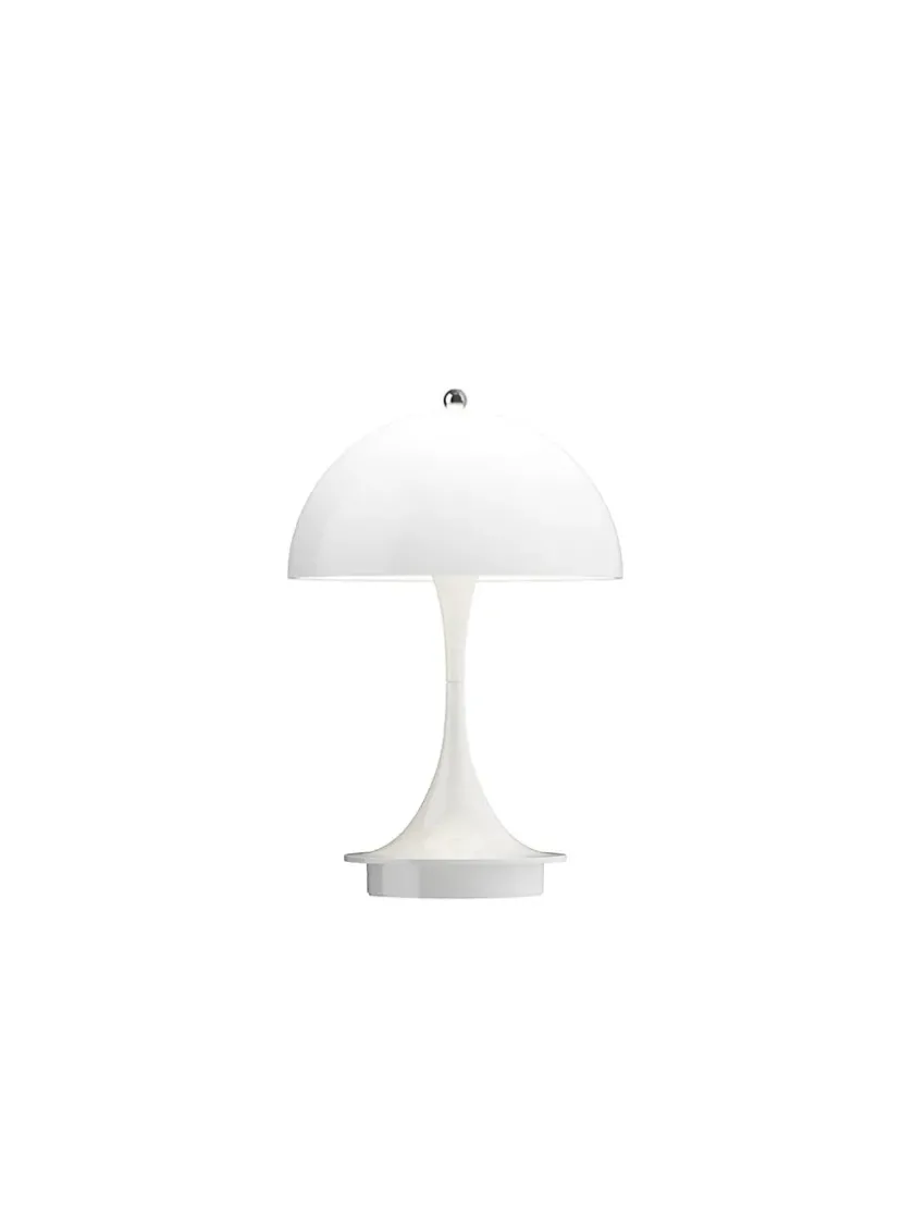 Louis Poulsen Panthella 160 Portable V3, chrome beige af Verner Panton> Gaver Til Hende|Portable Lamper