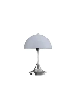 Louis Poulsen Panthella 160 Portable V3, chrome blue grey af Verner Panton> Portable Lamper|Spots