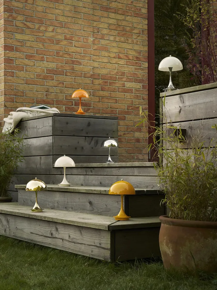 Louis Poulsen Panthella 160 Portable V3, opal beige af Verner Panton> Gaver Til Hende|Portable Lamper