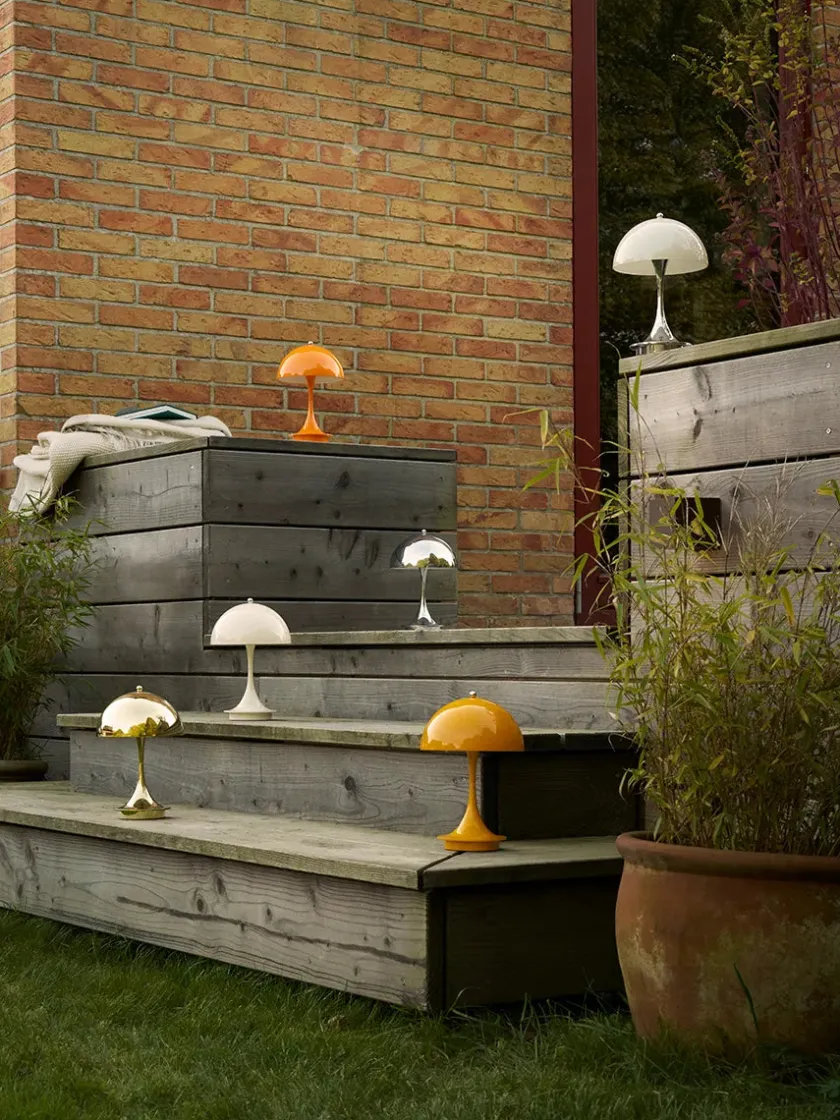 Louis Poulsen Panthella 160 Portable V3, opal beige af Verner Panton> Gaver Til Hende|Portable Lamper