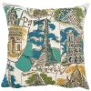 Poulin Design Paris Mon Amour, bleu Pude fra> Puder Og Plaider|Puder
