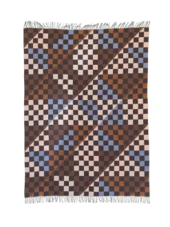raawii Patch Plaid, saffron/blue/white fra> Puder Og Plaider
