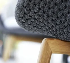 Cane-line Peacock Loungestol, Soft Rope m/ben i teak fra><noscript><img width=