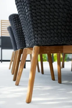 Cane-line Peacock Stol, Soft Rope m/ben i teak fra> Havestole