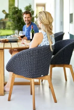 Cane-line Peacock Stol, Soft Rope m/ben i teak fra><noscript><img width=