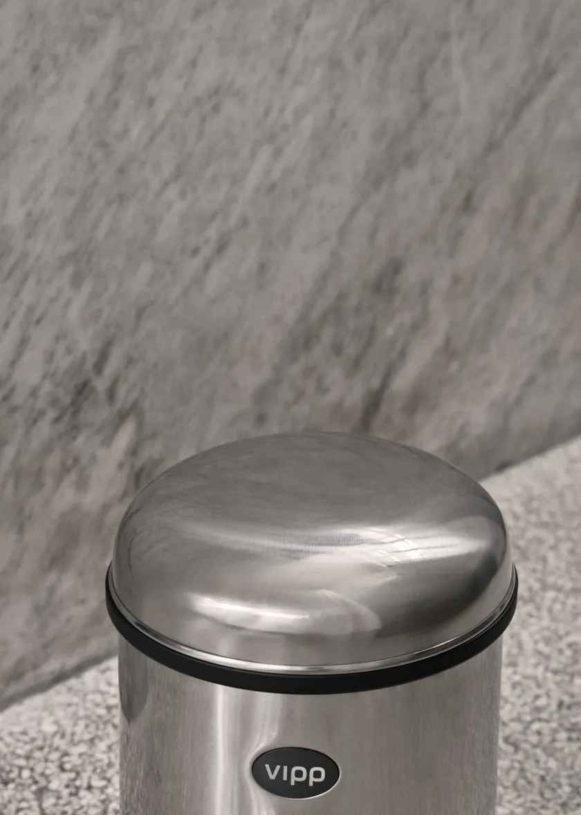Vipp Pedalspand 12 - 3 L, Stainless Steel fra> Pedalspande