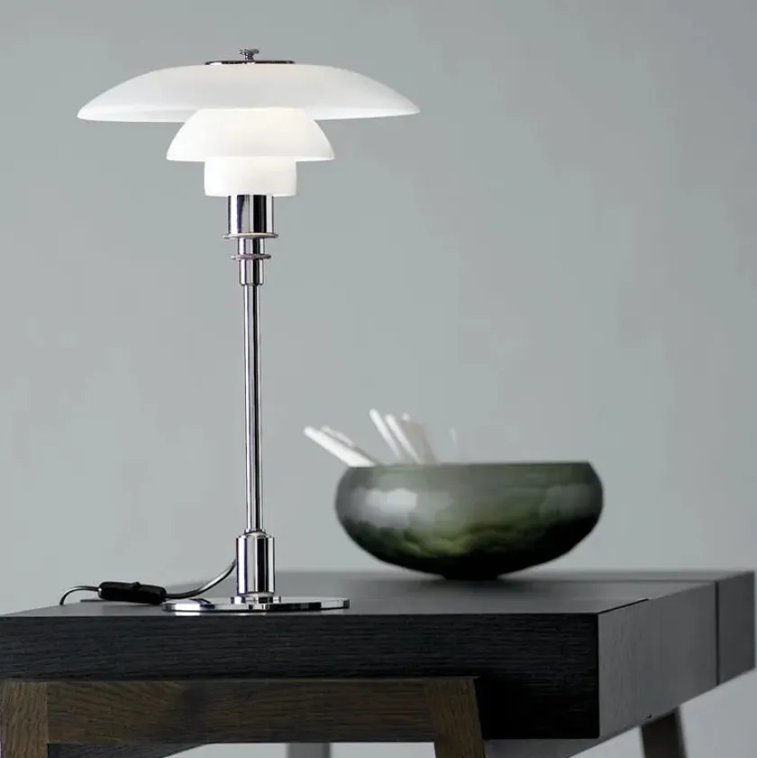 Louis Poulsen PH 3/2 Bordlampe, messing metalliseret fra> Skrivebordslamper|Spots
