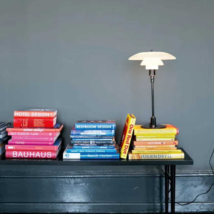 Louis Poulsen PH 3/2 Bordlampe, messing metalliseret fra> Skrivebordslamper|Spots